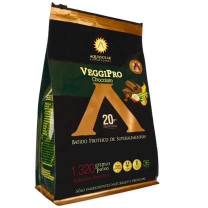 🌿 VEGGIPRO® PROTEÍNA VEGETAL CHOCOLATE 1320 GRS  – Aquasolar Superfoods