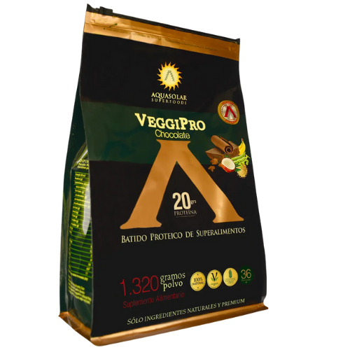🌿 VEGGIPRO® PROTEÍNA VEGETAL CHOCOLATE 1320 GRS  – Aquasolar Superfoods