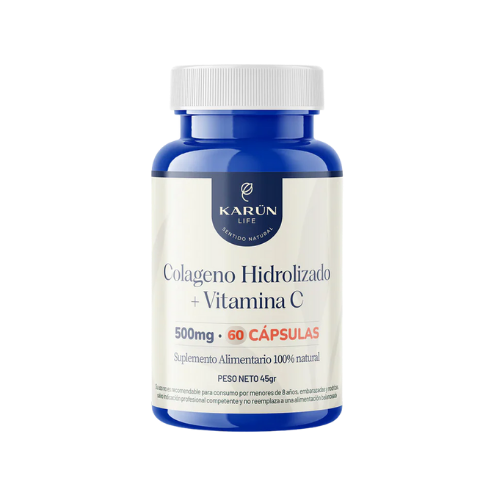 COLÁGENO HIDROLIZADO + VITAMINA C – PIEL, ARTICULACIONES Y RECUPERACIÓN | 60 CÁPSULAS - KARÜN LIFE