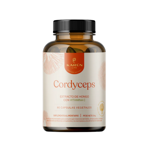 CORDYCEPS + VITAMINA C – ENERGÍA FUNCIONAL, RESISTENCIA Y RENDIMIENTO | 60 CÁPSULAS VEGETALES - KARÜN LIFE