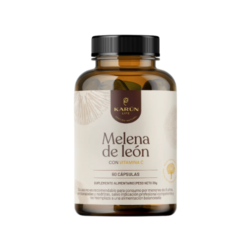 MELENA DE LEÓN + VITAMINA C – FOCO, CLARIDAD Y RENDIMIENTO MENTAL | 60 CÁPSULAS VEGETALES - KARÜN LIFE