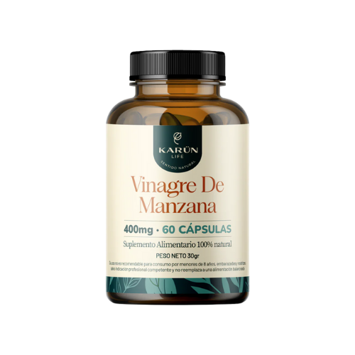 VINAGRE DE MANZANA – DIGESTIÓN, EQUILIBRIO Y BIENESTAR DIARIO | 60 CÁPSULAS - KARÜN LIFE