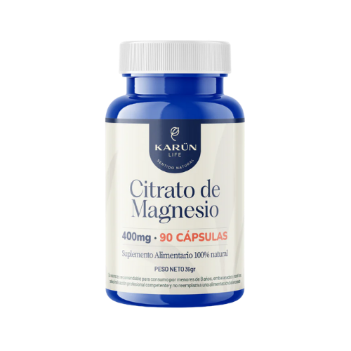 CITRATO DE MAGNESIO – DESCANSO, RECUPERACIÓN Y FUNCIÓN MUSCULAR | 90 CÁPSULAS - KARÜN LIFE